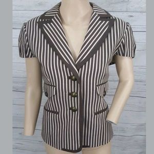 BCBGMaxazria cap sleeve blazer work career casual